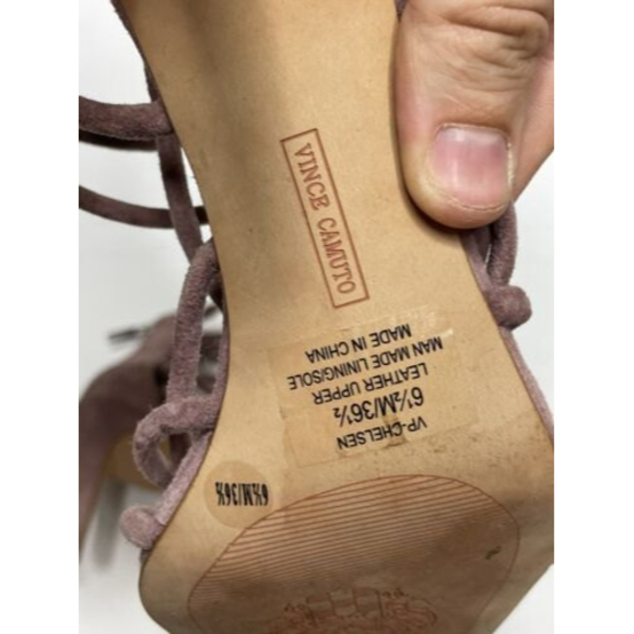 Vince Camuto Dusty Rose Suede Women’s  Heels Size 6.5 - Picture 8 of 11